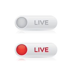 Live On Air Vector Sign Indicators