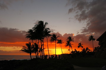 Kauai Island sunset4