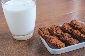 Cookies and milk on
