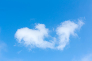 Blue sky with cloud in sunny day