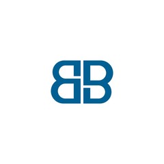 B B letter vector logo abstract