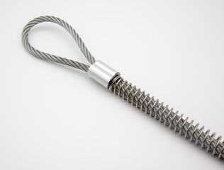 Part of the safety rope for high pressure hoses.
