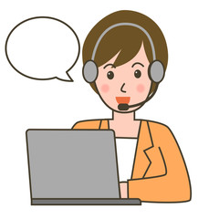 女性　コールセンター