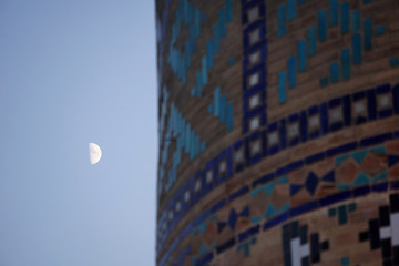 Registan Square in Samarkand, Uzbekistan at night