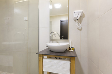 Interior of a hotel bedroom