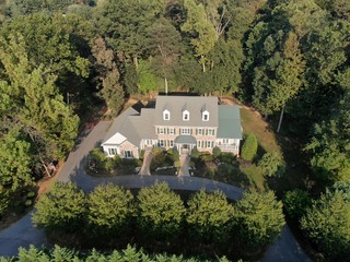 Aerial View of Mansion