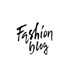 Fototapeta premium Dry brush handwritten calligraphy poster. Fashion blog lettering for of social media content. Vector illustration.