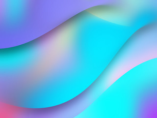 Abstract soft background with holographic gradient