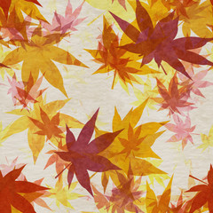 Obraz premium Autumn leaves seamless background