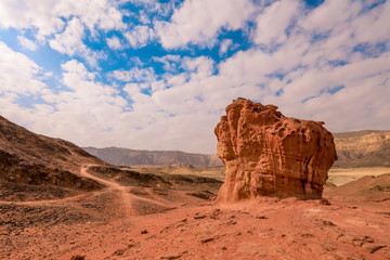 Mushroom Stone in the Timna National Park, Israel