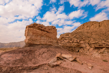 Mushroom Stone in the Timna National Park, Israel