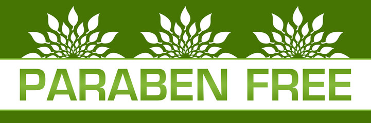 Paraben Free Green Leaves Circular On Top 