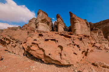 Solomons Pillars in the Timna National Park, Israel