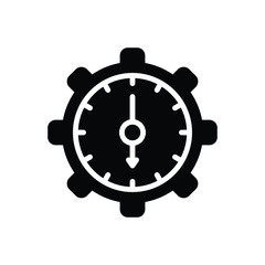 Black solid icon for effective