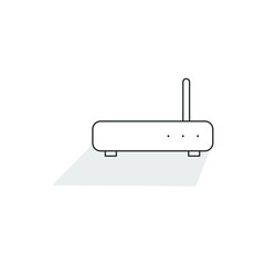 Router, technology and computers icon