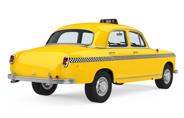 Vintage Taxi Isolated