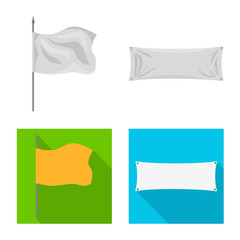 Vector design of texture and presentation icon. Collection of texture and media stock symbol for web.