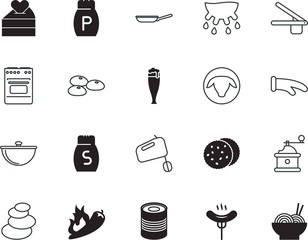 food vector icon set such as: heart, livestock, bamboo, cookies, foam, flip, frying, cool, stainless, texture, bulb, mitten, closeup, alcohol, dish, care, ale, leaf, tourism, aluminum, product, cute