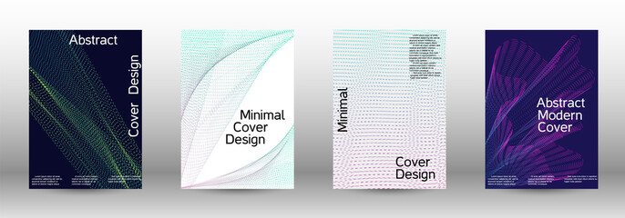 Cover design template set 