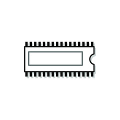 Processor icon vector icon.