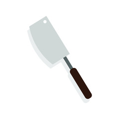 Logo cleaver with brown handle