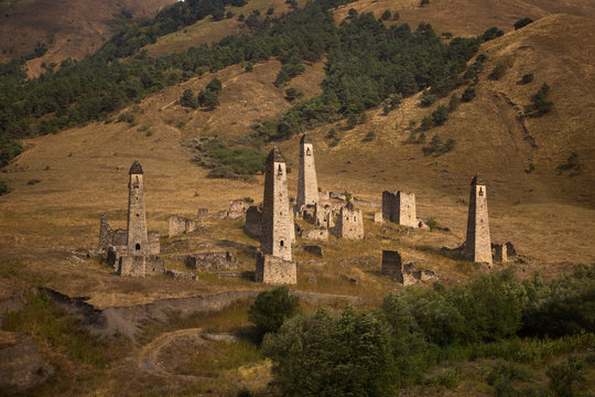 The Ingush Towers in Mountins