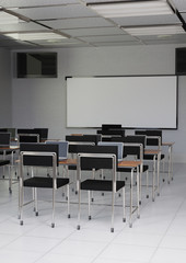 3D Rendering Business Class Room