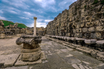 Ancient Stones and Archs in the Beit She'an Park, Israel