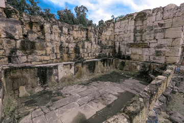 Ancient Stones and Archs in the Beit She'an Park, Israel