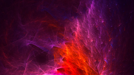 3D rendering abstract colorful fractal light background