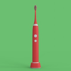 3d render of an electric toothbrush on a uniform background