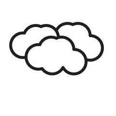 Cloud icon trendy design template