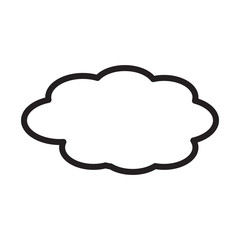 Cloud icon trendy design template