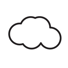 Cloud icon trendy design template