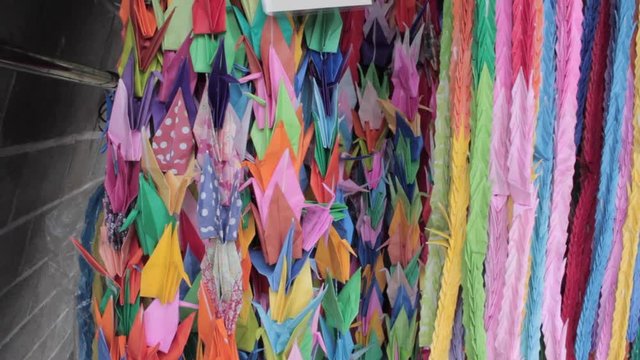 1000 folded paper cranes