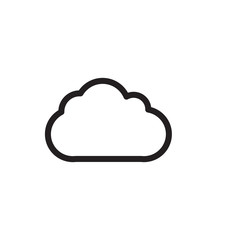 Cloud icon trendy design template