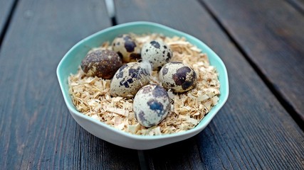 a delicious meal are quail eggs