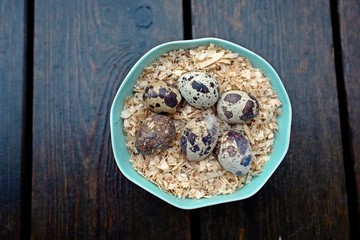 a delicious meal are quail eggs