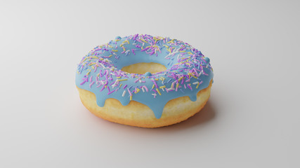 Donut fansy 3D illustration 3D rendering