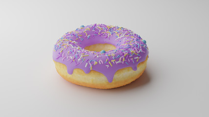 Donut fansy 3D illustration 3D rendering