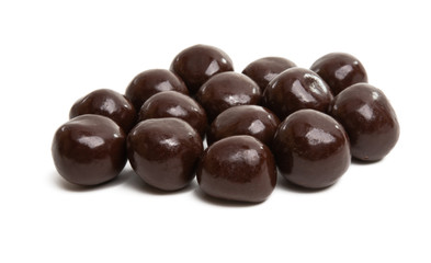 chocolate nuts isolated