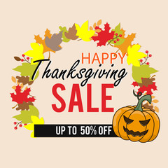 Thanksgiving Day Sale special offer banner