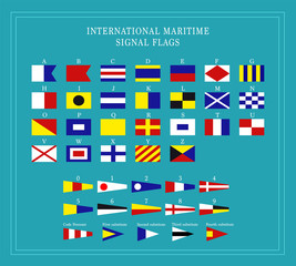 International maritime signal flags © Bell