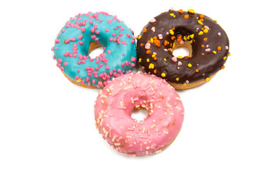 icing donuts isolated