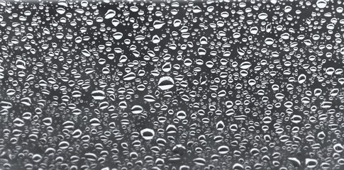 water drops on glass