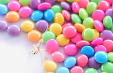 Decoration candy sweety isolated on white background.