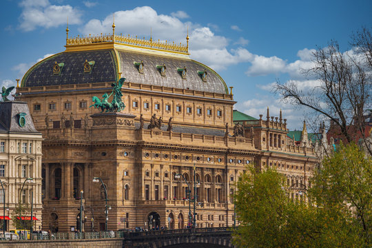 The National Theatre in Prague . Czech Republic