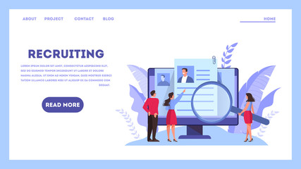 Job candidate concept. Idea of employment and job interview.