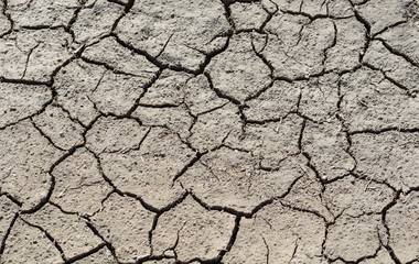 Sandboden Erde Textur ausgetrocknet als Hintergrund für Composing