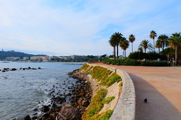Embankment in Antibes, France